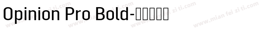 Opinion Pro Bold字体转换